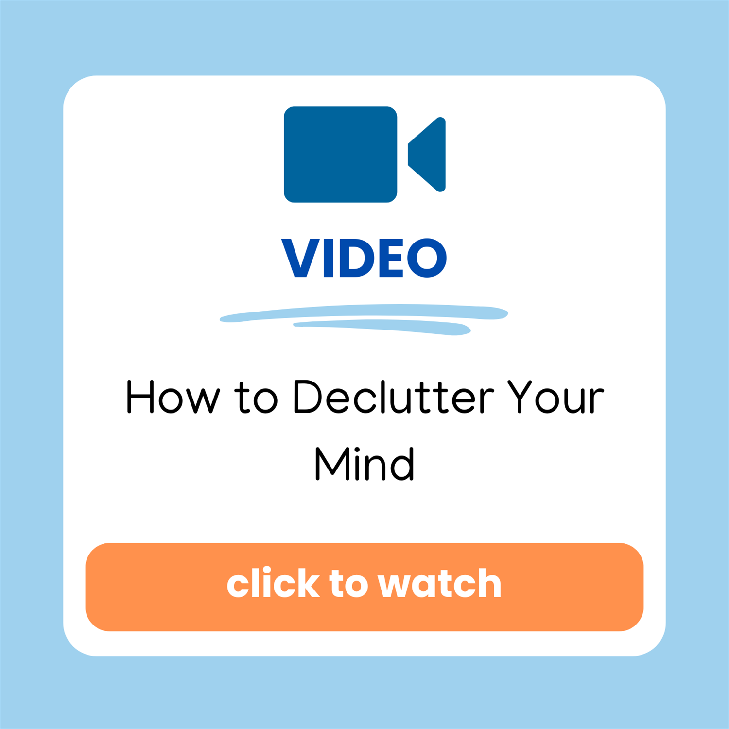 how to declutter your mind